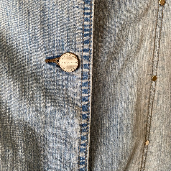 Blue Jean Studded Dress - Picture 7 of 9